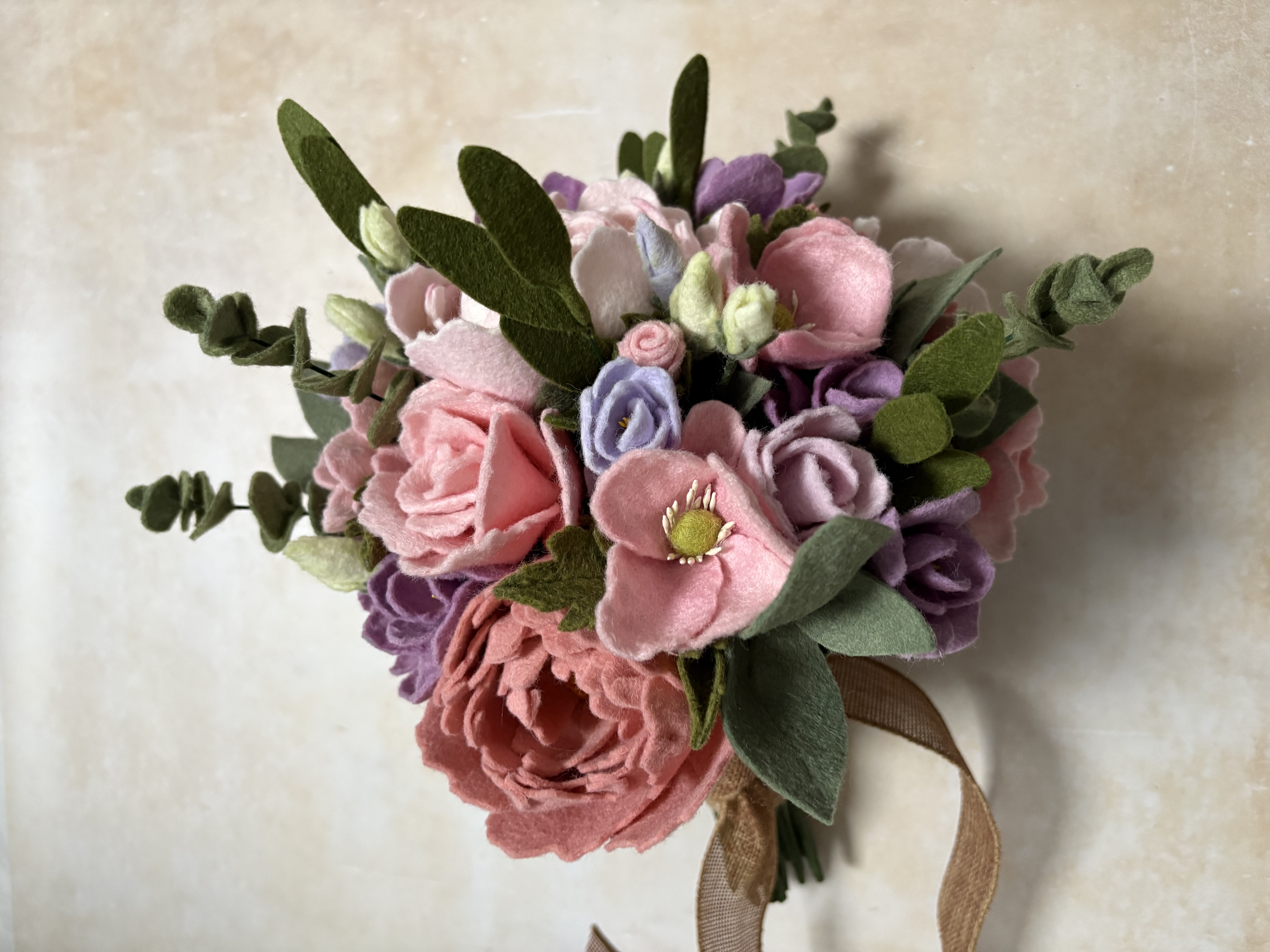 Handcrafted felt flowers